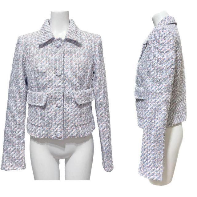 新品ブルマリンBlumarineツイードジャケット パステルフ < ブランド 新品ブルマリンBlumarineツイードジャケット パステルフ < ブランドの