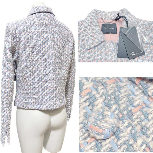 新品ブルマリンBlumarineツイードジャケット パステルフ < ブランド 新品ブルマリンBlumarineツイードジャケット パステルフ < ブランドの