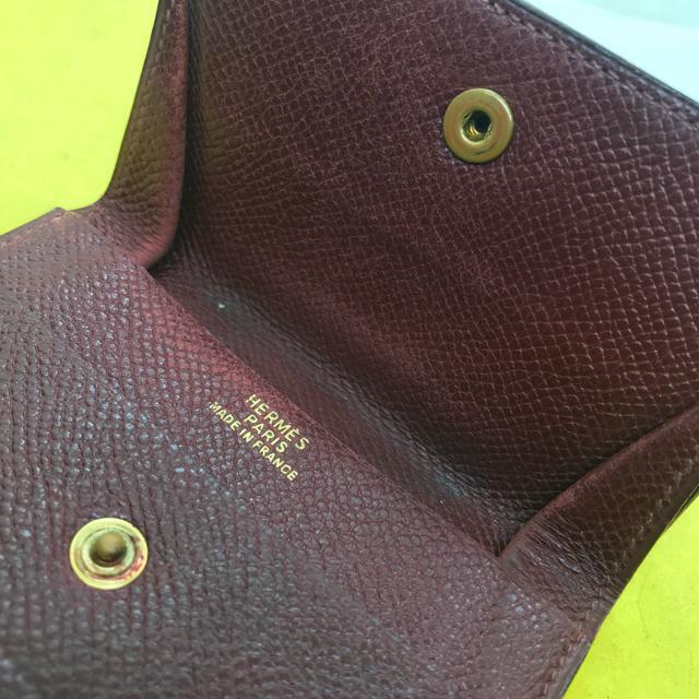 正規品 エルメス コインウォレット ダークレッド < ブランド  正規品 エルメス コインウォレット ダークレッド < ブランドの