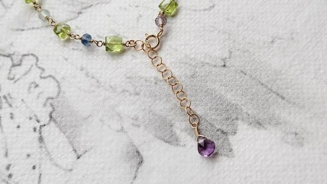 14kgf*ペリドットとフローライトのブレスレット*24019 < 女性アクセサリー/時計 14kgf*ペリドットとフローライトのブレスレット*24019 < 女性アクセサリー/時計の