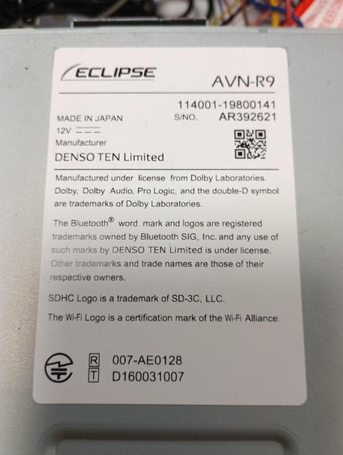 CNvX@AVN-R9@[ir@SD DVD Bluetooth WiFi  /oCN