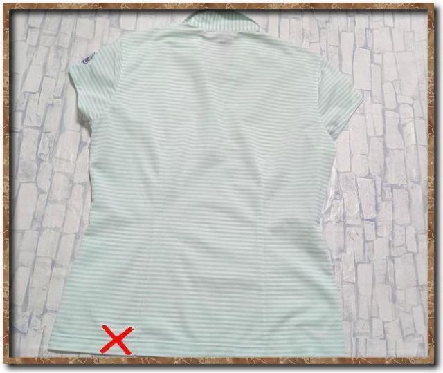 ゾーイ 飾り付きボーダー半袖ポロシャツ☆やや難 < レジャー/スポーツ ゾーイ 飾り付きボーダー半袖ポロシャツ☆やや難 < レジャー/スポーツの