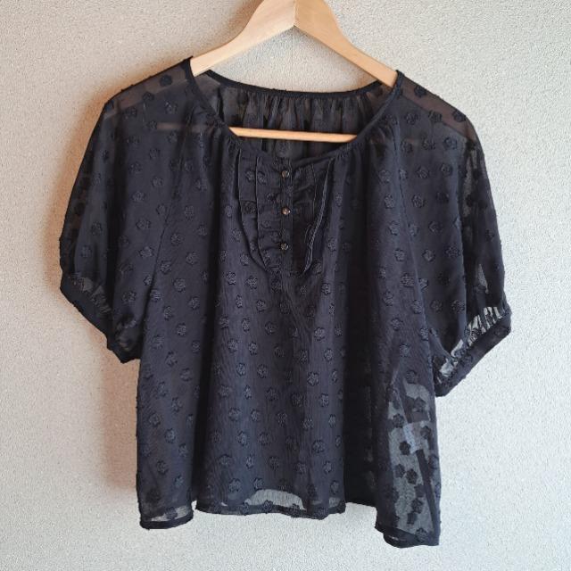 美品*透けトップス*シースルー*ブラック < 女性ファッション  美品*透けトップス*シースルー*ブラック  < 女性ファッションの