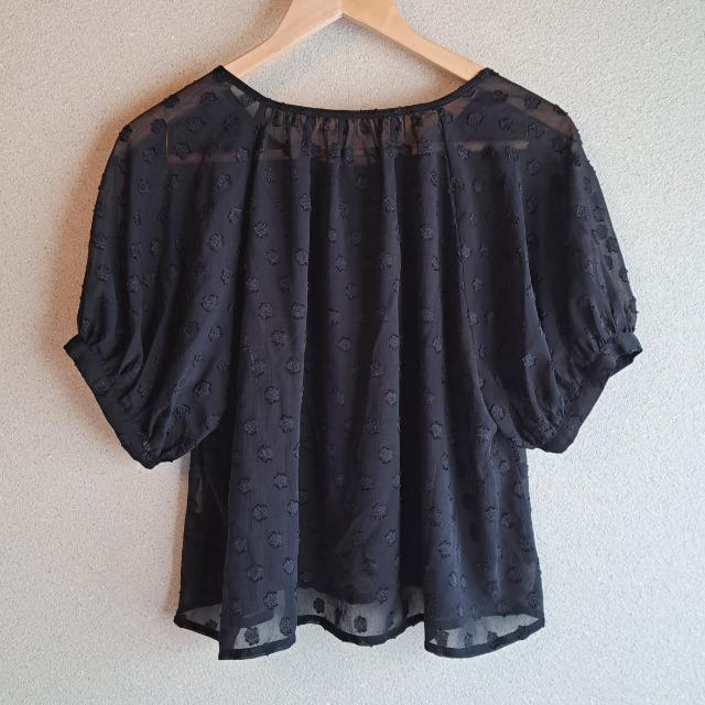美品*透けトップス*シースルー*ブラック < 女性ファッション  美品*透けトップス*シースルー*ブラック < 女性ファッションの