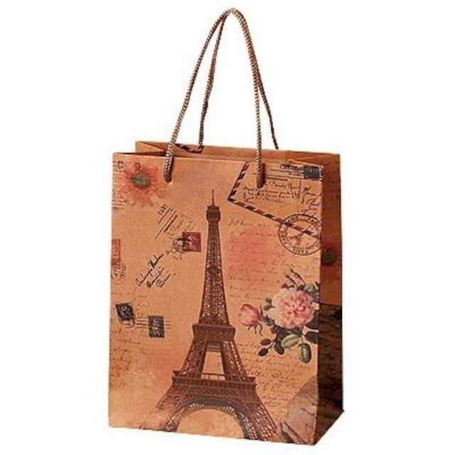 エッフェル塔柄アンティーク風ラッピングバッグ < インテリア/ライフ エッフェル塔柄アンティーク風ラッピングバッグ < インテリア/ライフの