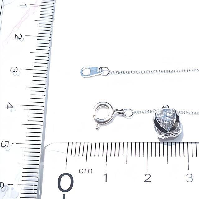 送料無料 即買い:4面大粒CZ 超極細ネックレス (本ロジウム仕上 < 女性アクセサリー/時計 送料無料 即買い:4面大粒CZ 超極細ネックレス (本ロジウム仕上 < 女性アクセサリー/時計の