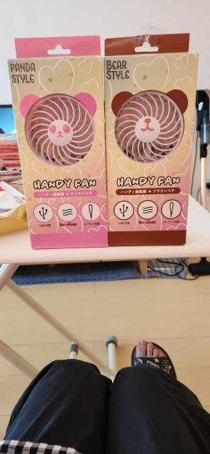 USB充電式のハンディ扇風機2セット < 家電/AV  USB充電式のハンディ扇風機2セット < 家電/AVの