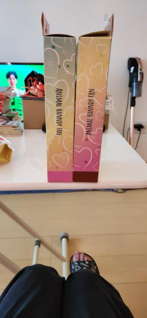 USB充電式のハンディ扇風機2セット < 家電/AV  USB充電式のハンディ扇風機2セット < 家電/AVの