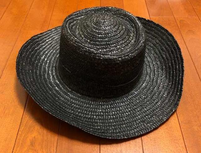 黒ストローハット < 女性ファッション 黒ストローハット < 女性ファッションの