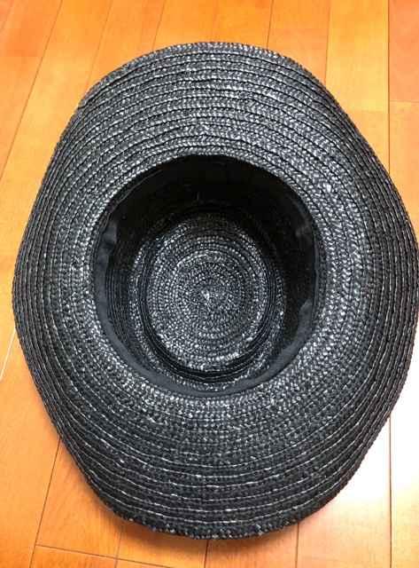 黒ストローハット < 女性ファッション 黒ストローハット < 女性ファッションの