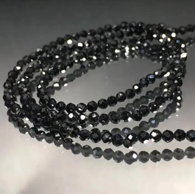 《連材》天然石ブラックスピネル 一連 < ペット/手芸/園芸  《連材》天然石ブラックスピネル 一連 < ペット/手芸/園芸の