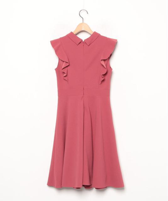 REDYAZELレディアゼルフリルフレアワンピースドレスノースリーブピンクレッドモックネックデイリーオケージョンパーティー赤結婚式 < 女性ファッション REDYAZELレディアゼルフリルフレアワンピースドレスノースリーブピンクレッドモックネックデイリーオケージョンパーティー赤結婚式 < 女性ファッションの