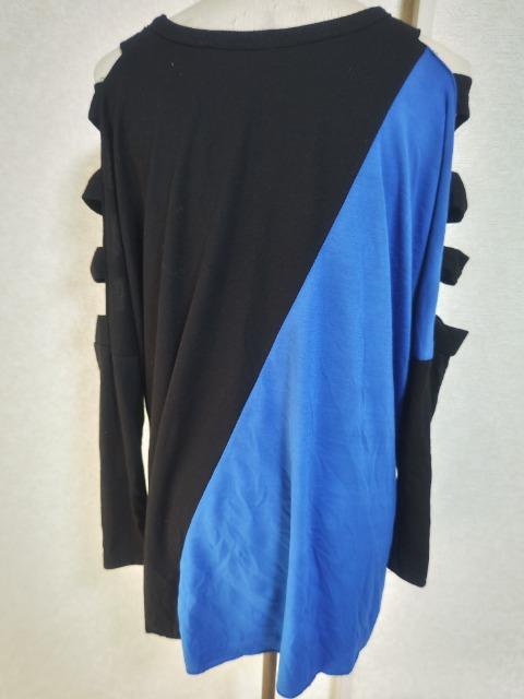★古着★バイカラー袖開きカットソー★LL〜4L★ < 女性ファッション  ★古着★バイカラー袖開きカットソー★LL〜4L★ < 女性ファッションの