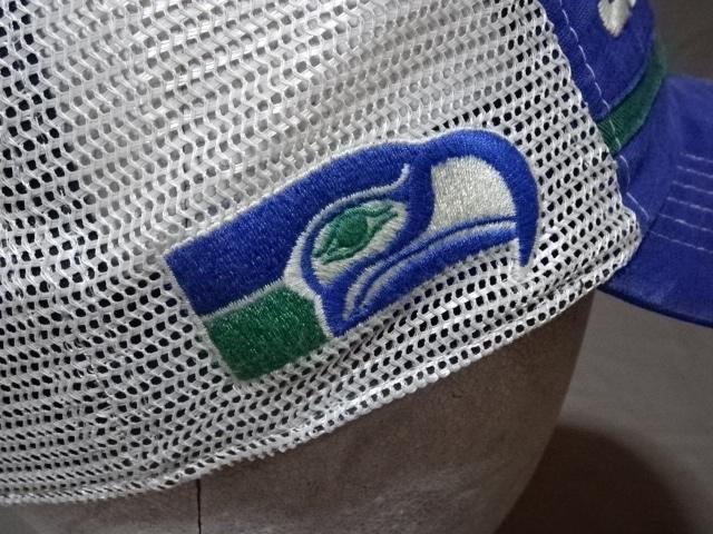 USA購入【47BRAND】NFL  シアトル シーホークス ロゴ刺繍入り メッシュキャップ < 男性ファッション  USA購入【47BRAND】NFL  シアトル シーホークス ロゴ刺繍入り メッシュキャップ < 男性ファッションの