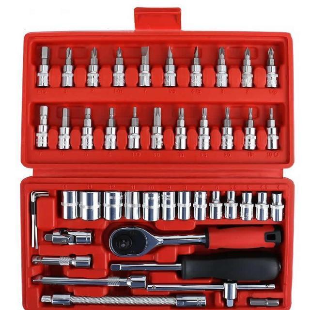 ソケットレンチセット 差込角6.3(1/4インチ) 車レンチ スリーブ ラチェットレンチ 45点セット DIY 工具 便利 < 自動車/バイク ソケットレンチセット 差込角6.3(1/4インチ) 車レンチ スリーブ ラチェットレンチ 45点セット DIY 工具 便利 < 自動車/バイク