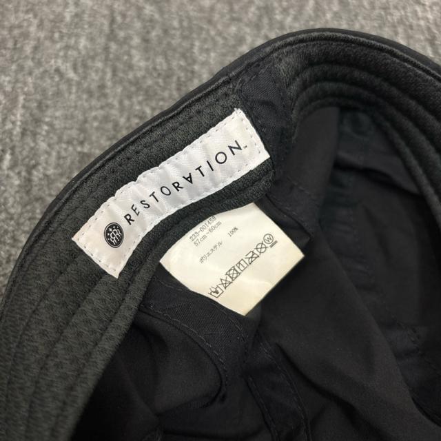 即決 RESTORATION キャップ 帽子 ブラック < 男性ファッション 即決 RESTORATION キャップ 帽子 ブラック < 男性ファッションの