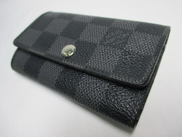 美品 ルイヴィトン 6連キーケース ダミエ グラフィット N62662 本物 < ブランド 美品 ルイヴィトン 6連キーケース ダミエ グラフィット N62662 本物 < ブランドの
