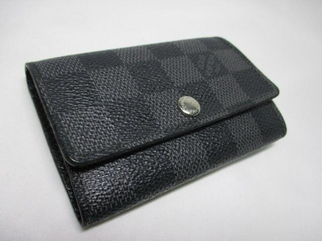 美品 ルイヴィトン 6連キーケース ダミエ グラフィット N62662 本物 < ブランド 美品 ルイヴィトン 6連キーケース ダミエ グラフィット N62662 本物 < ブランドの