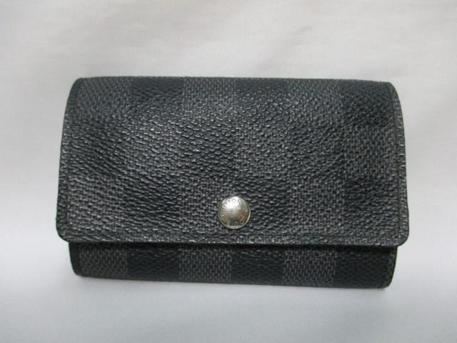 美品 ルイヴィトン 6連キーケース ダミエ グラフィット N62662 本物 < ブランド 美品 ルイヴィトン 6連キーケース ダミエ グラフィット N62662 本物 < ブランドの