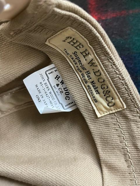 THE H.W DOG&CO. FIELD CAP beige x[W Lbv CAP x[W H W  Xq  jt@bV 