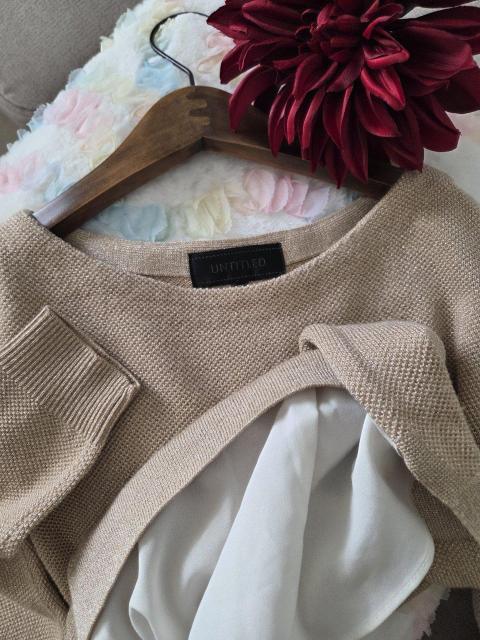 UNTITLEDニット★ライトブラウンとゴールドラメの上質上品ニット < ブランド UNTITLEDニット★ライトブラウンとゴールドラメの上質上品ニット < ブランドの