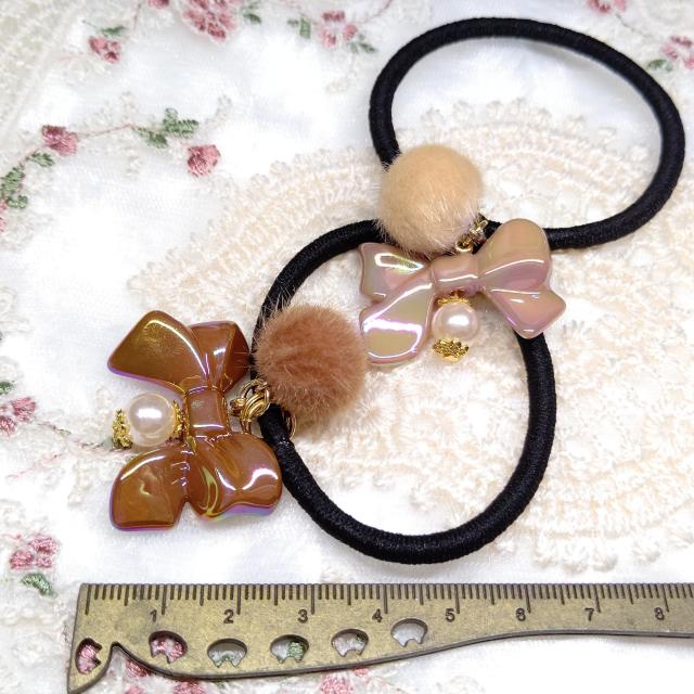 ハンドメイド☆ヘアゴム☆2個セット < 女性ファッション ハンドメイド☆ヘアゴム☆2個セット < 女性ファッションの