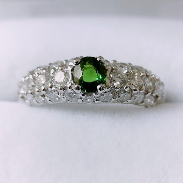 �_�C�������h�~�O���[���O���b�V�����[�K�[�l�b�g �����O Pt900 0.80ct 0.31ct 5.6g �� �����A�N�Z�T���[/���v�� 