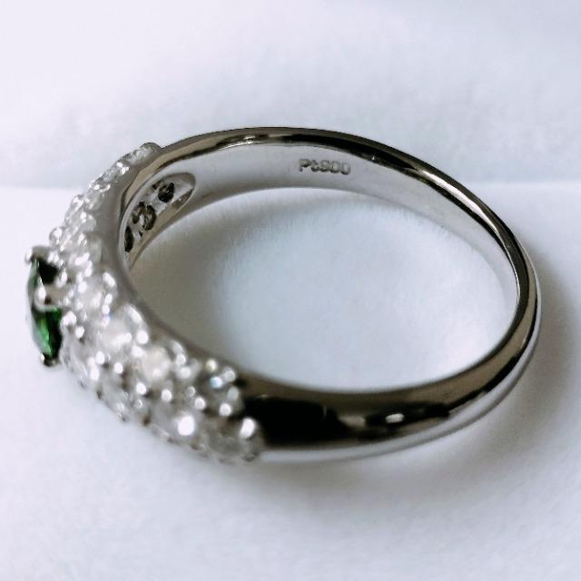 �_�C�������h�~�O���[���O���b�V�����[�K�[�l�b�g �����O Pt900 0.80ct 0.31ct 5.6g �� �����A�N�Z�T���[/���v�� 