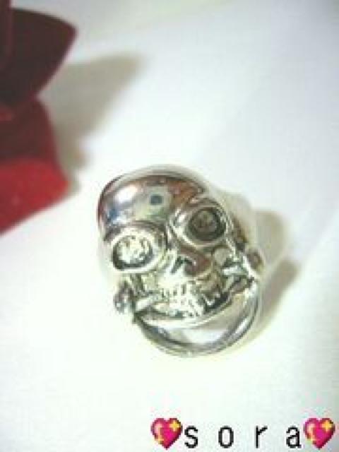 【プラチナ加工】雑誌掲載芸能人多数愛用♪スカルリング < 男性アクセサリー/時計 【プラチナ加工】雑誌掲載芸能人多数愛用♪スカルリング < 男性アクセサリー/時計の