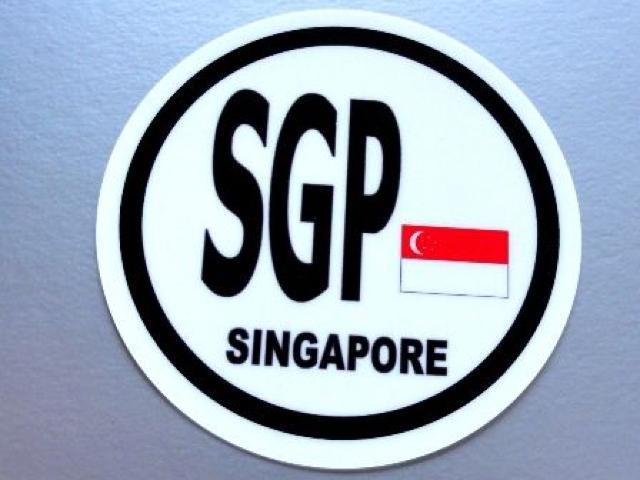 ○円形 シンガポール国旗ステッカービークルID国識別シール < レジャー/スポーツ ○円形 シンガポール国旗ステッカービークルID国識別シール < レジャー/スポーツの