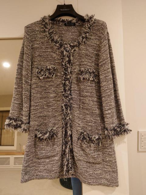 グレーツイードジャケット Lサイズ 40 < 女性ファッション  グレーツイードジャケット Lサイズ 40  < 女性ファッションの