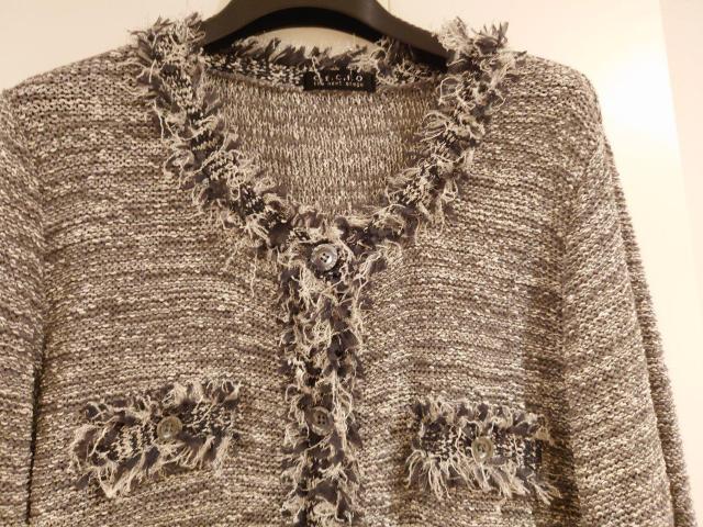 グレーツイードジャケット Lサイズ 40 < 女性ファッション  グレーツイードジャケット Lサイズ 40 < 女性ファッションの