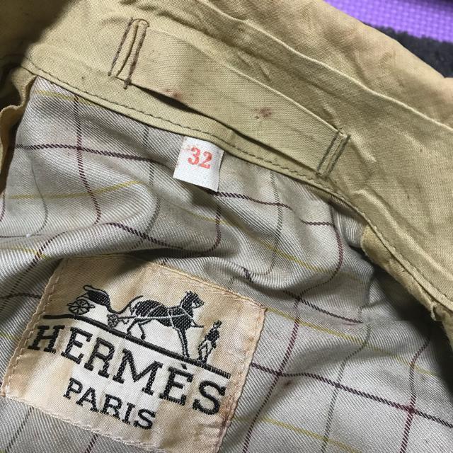 正規品 ヴィンテージ エルメス ゴム引きコットン ロングレインコート カーキ 32 レディースM位 < ブランド 正規品 ヴィンテージ エルメス ゴム引きコットン ロングレインコート カーキ 32 レディースM位 < ブランドの