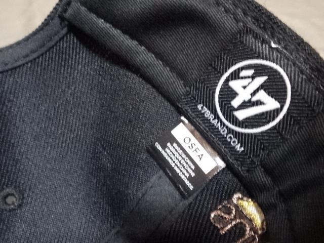 USA購入【47BRAND】NFL ラスベガス レイダース【Super Bowl XV】ロゴ刺繍入り キャップ < 男性ファッション  USA購入【47BRAND】NFL ラスベガス レイダース【Super Bowl XV】ロゴ刺繍入り キャップ < 男性ファッションの