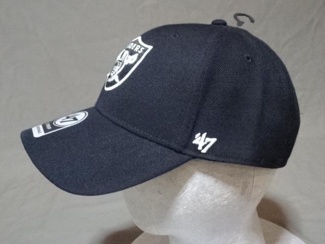 USA購入【47BRAND】NFL ラスベガス レイダース【Super Bowl XV】ロゴ刺繍入り キャップ < 男性ファッション  USA購入【47BRAND】NFL ラスベガス レイダース【Super Bowl XV】ロゴ刺繍入り キャップ < 男性ファッションの