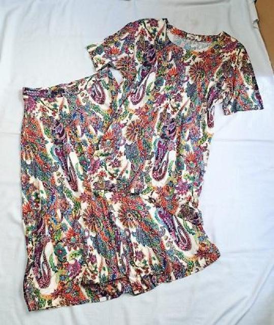 ◆Chamois V  シャミーヴィ/デザイントップス&ロングスカート セットアップ    日本製/カラフル/サイズF+11 < 女性ファッション  ◆Chamois V  シャミーヴィ/デザイントップス&ロングスカート セットアップ    日本製/カラフル/サイズF+11 < 女性ファッションの