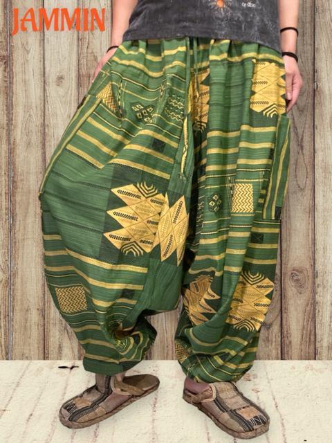 織り柄サルエルパンツ★エスニック★アジアン★ヒッピー★個性派 < 男性ファッション  織り柄サルエルパンツ★エスニック★アジアン★ヒッピー★個性派  < 男性ファッションの