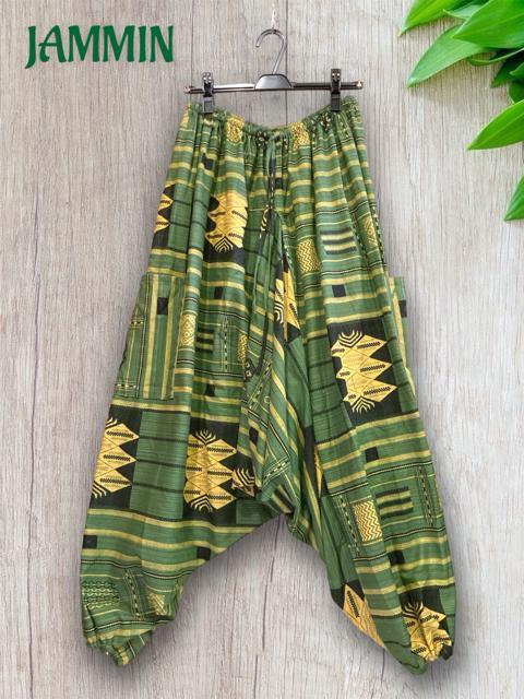 織り柄サルエルパンツ★エスニック★アジアン★ヒッピー★個性派 < 男性ファッション  織り柄サルエルパンツ★エスニック★アジアン★ヒッピー★個性派 < 男性ファッションの