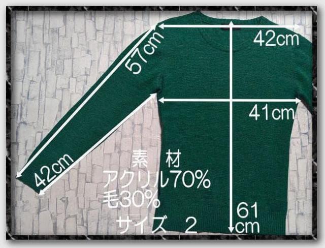 ボイコット 丸首アクリルニット 緑 < ブランド ボイコット 丸首アクリルニット 緑 < ブランドの