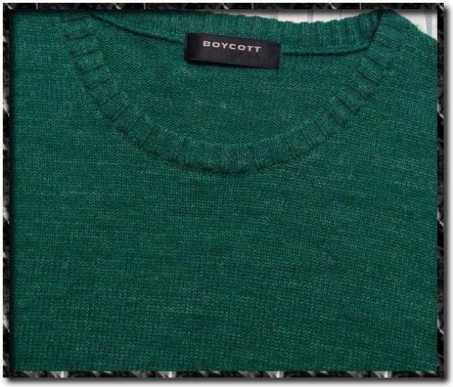 ボイコット 丸首アクリルニット 緑 < ブランド ボイコット 丸首アクリルニット 緑 < ブランドの