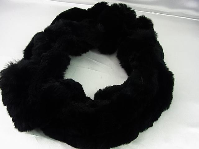 ラスト完売。極美品ラビットファー ループマフラーかぶり式ネックウォーマー 黒(4) < 女性ファッション ラスト完売。極美品ラビットファー ループマフラーかぶり式ネックウォーマー 黒(4) < 女性ファッションの