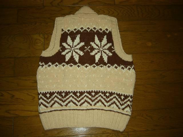 新品GAIJIN MADEガイジンメイドニットベスト2雪柄カウチンHRM < ブランド  新品GAIJIN MADEガイジンメイドニットベスト2雪柄カウチンHRM < ブランドの