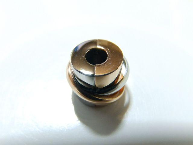 《New》シルバーxゴールド★エレガント・極太リング風デザイン*ネックレストップ < 男性アクセサリー/時計  《New》シルバーxゴールド★エレガント・極太リング風デザイン*ネックレストップ < 男性アクセサリー/時計の