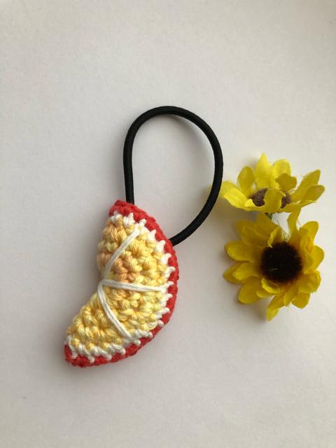 ハンドメイド  ヘアゴム フルーツシリーズ 甘いオレンジ♪ < 女性ファッション  ハンドメイド  ヘアゴム フルーツシリーズ 甘いオレンジ♪ < 女性ファッションの