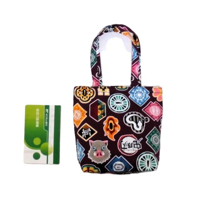 ◆小サイズ◆鬼滅の刃×赤茶地◆エコバッグ サブバッグ < 女性ファッション ◆小サイズ◆鬼滅の刃×赤茶地◆エコバッグ サブバッグ < 女性ファッションの