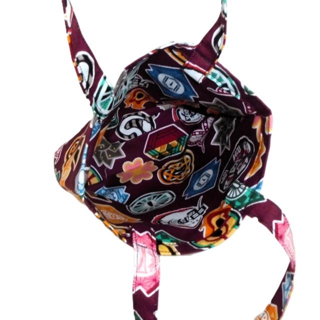 ◆小サイズ◆鬼滅の刃×赤茶地◆エコバッグ サブバッグ < 女性ファッション ◆小サイズ◆鬼滅の刃×赤茶地◆エコバッグ サブバッグ < 女性ファッションの