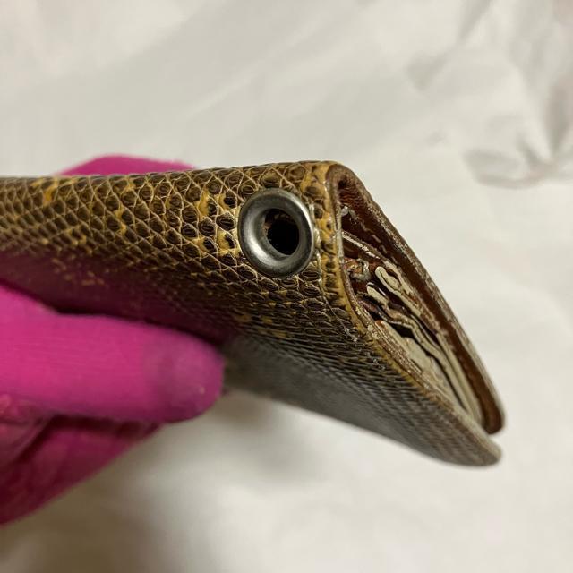 【IS/IT / イズイット】 リザードレザー / 二つ折り財布 / 本革 < 男性ファッション  【IS/IT / イズイット】 リザードレザー / 二つ折り財布 / 本革 < 男性ファッションの