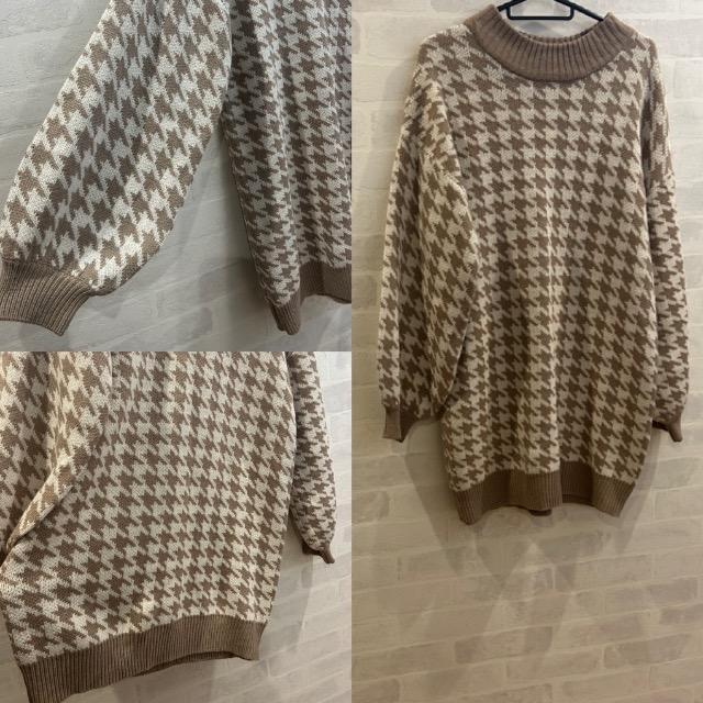 INGNI★千鳥格子柄ニットワンピース★ < ブランド INGNI★千鳥格子柄ニットワンピース★ < ブランドの