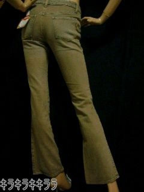 《New》美脚★小尻・ローライズ*ブーツカットデニム<モカw61> < 女性ファッション  《New》美脚★小尻・ローライズ*ブーツカットデニム<モカw61>  < 女性ファッションの