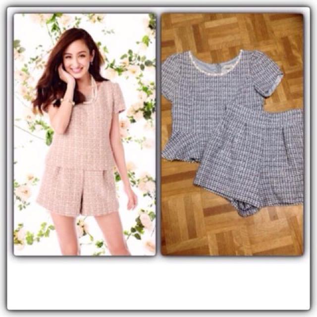 美品レストローズ ツイードパンツセットアップ < ブランド  美品レストローズ ツイードパンツセットアップ  < ブランドの